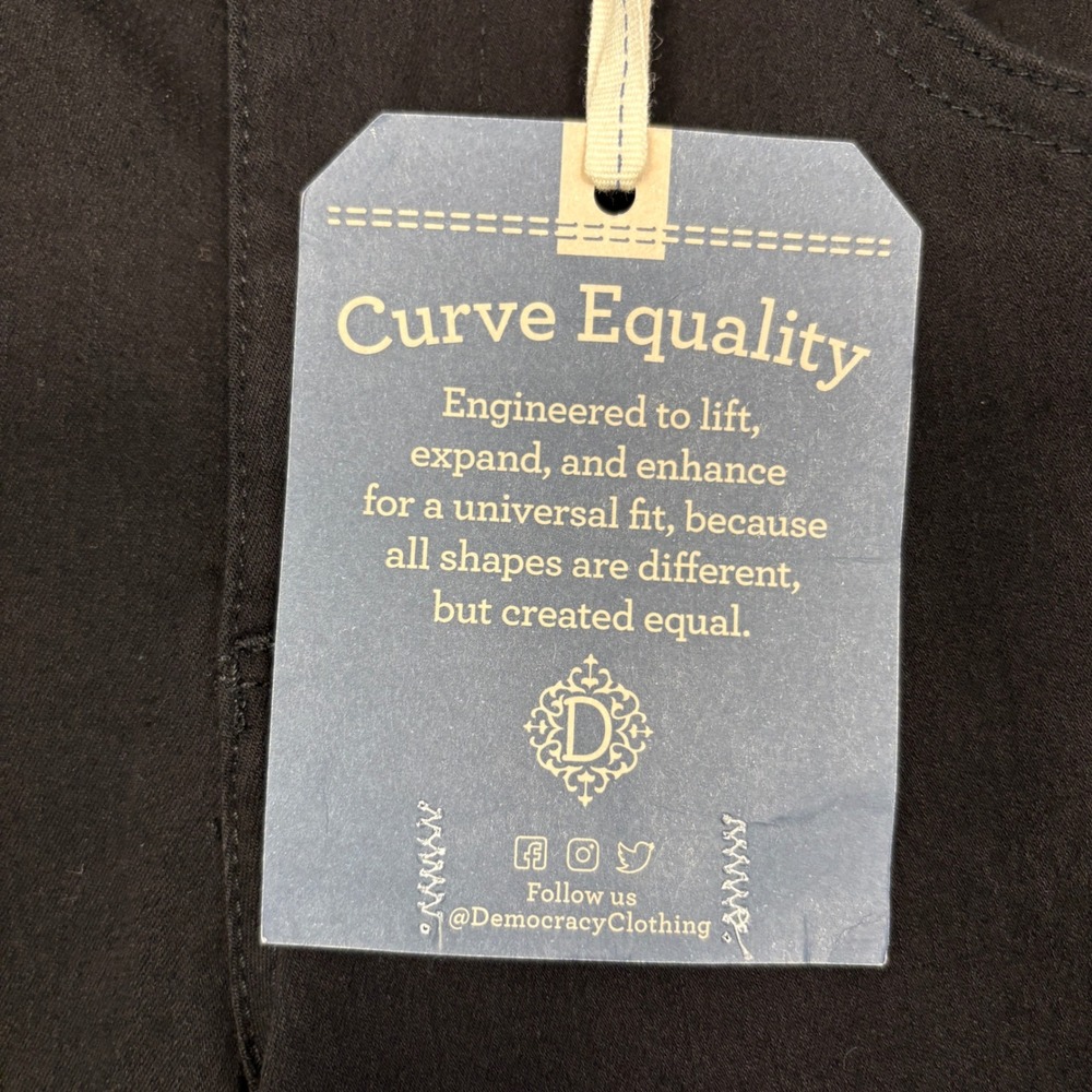 NWT Democracy Womens Pants 6P Black Absolution Curve Equality Flare BP1221S9SL - Picture 3 of 15